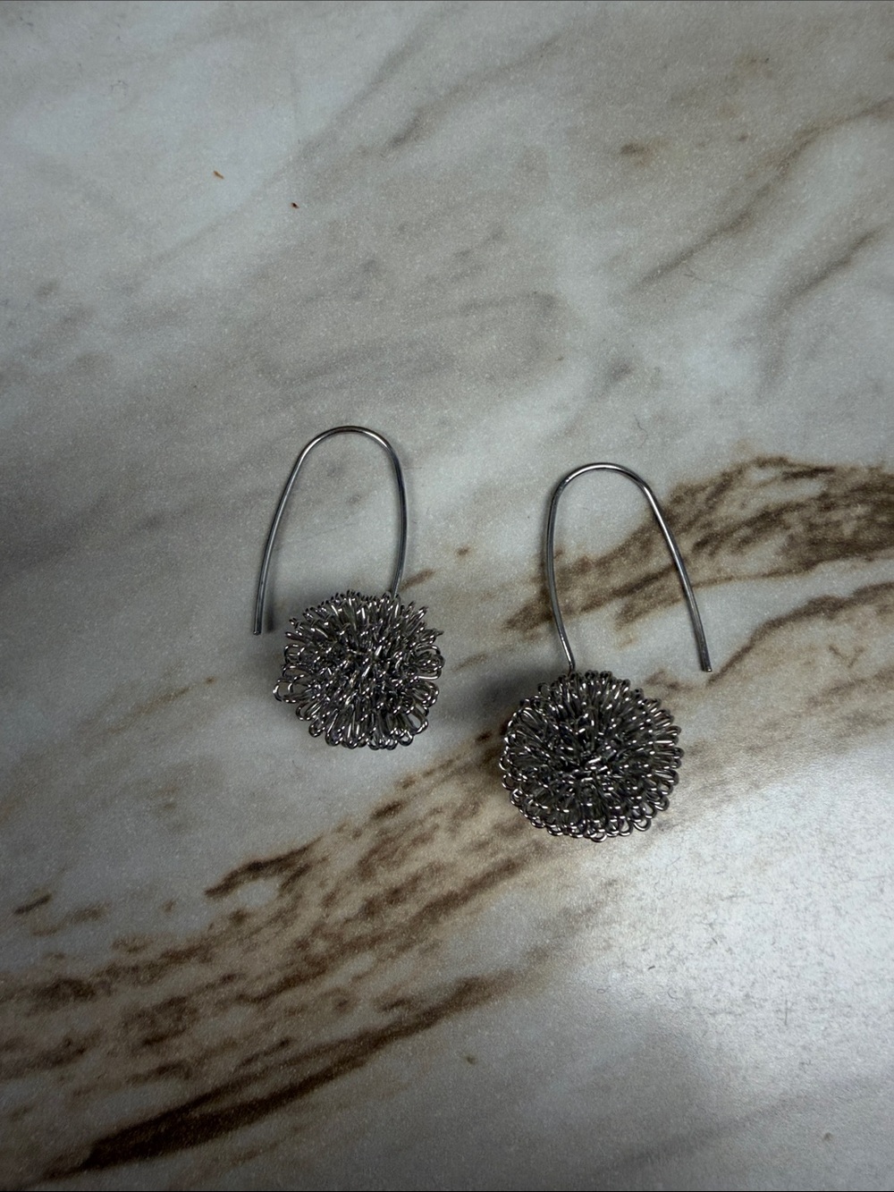 Silver Floral Filigree Drop Earrings - Women Jewelry